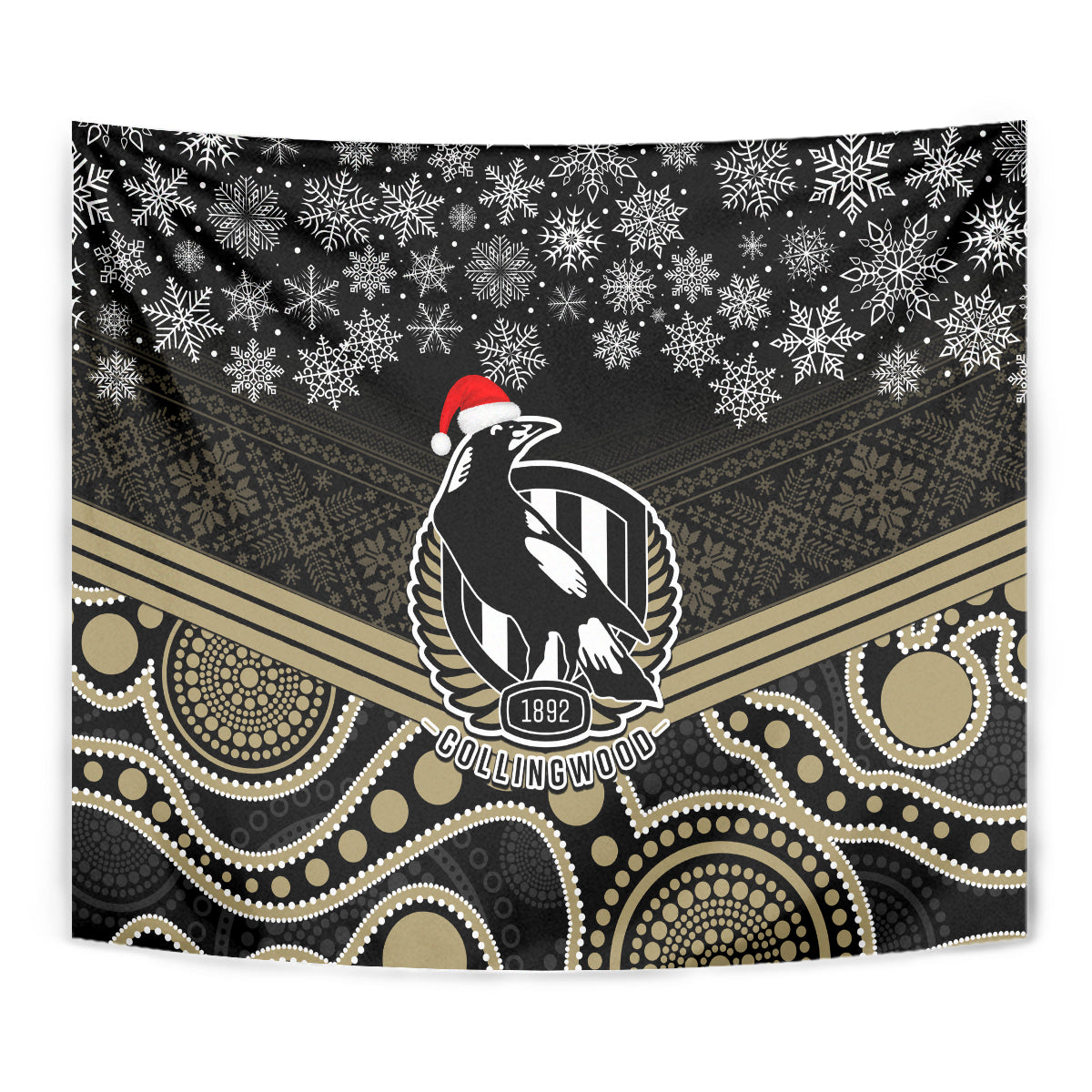 custom-collingwood-football-christmas-tapestry-merry-xmas-2023-mix-aboriginal-art