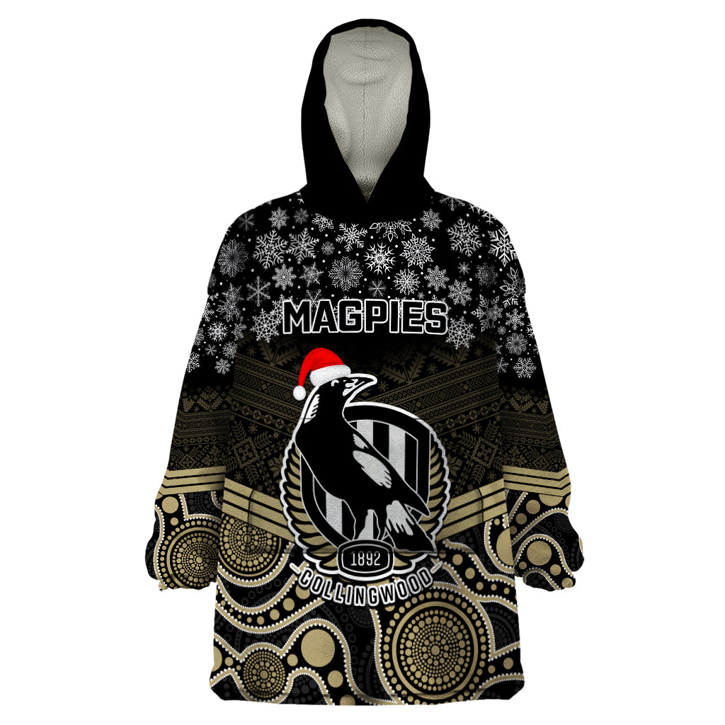 custom-collingwood-football-christmas-wearable-blanket-hoodie-merry-xmas-2023-mix-aboriginal-art