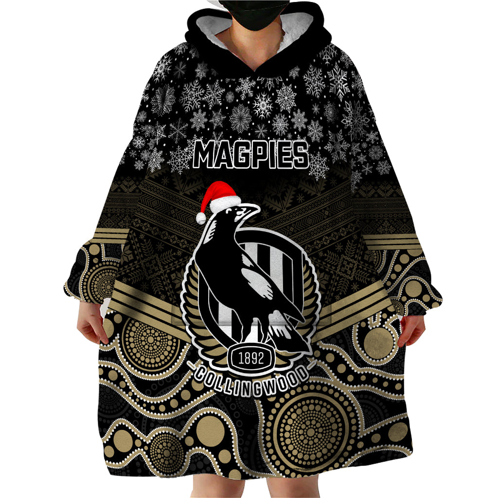 custom-collingwood-football-christmas-wearable-blanket-hoodie-merry-xmas-2023-mix-aboriginal-art