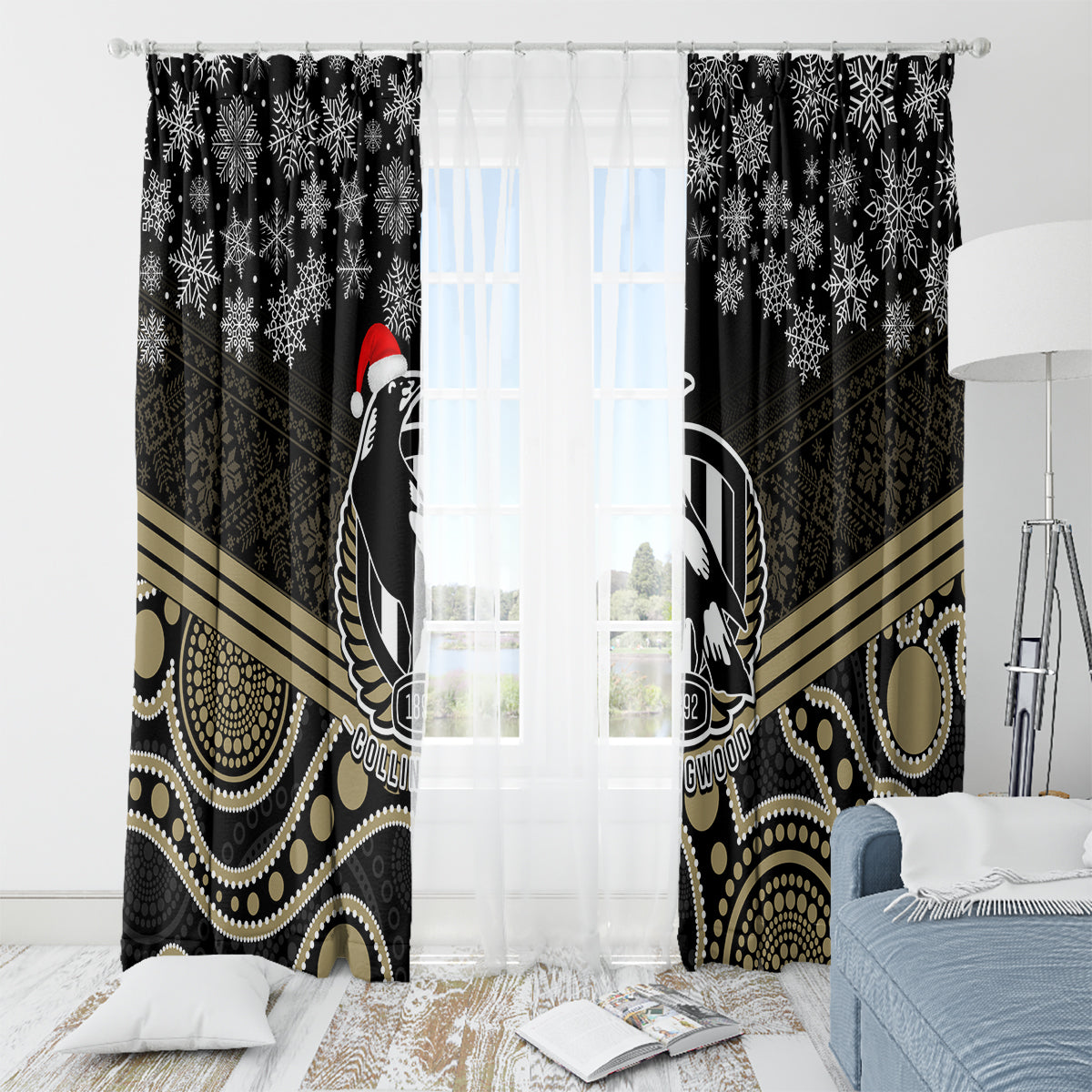 custom-collingwood-football-christmas-window-curtain-merry-xmas-2023-mix-aboriginal-art
