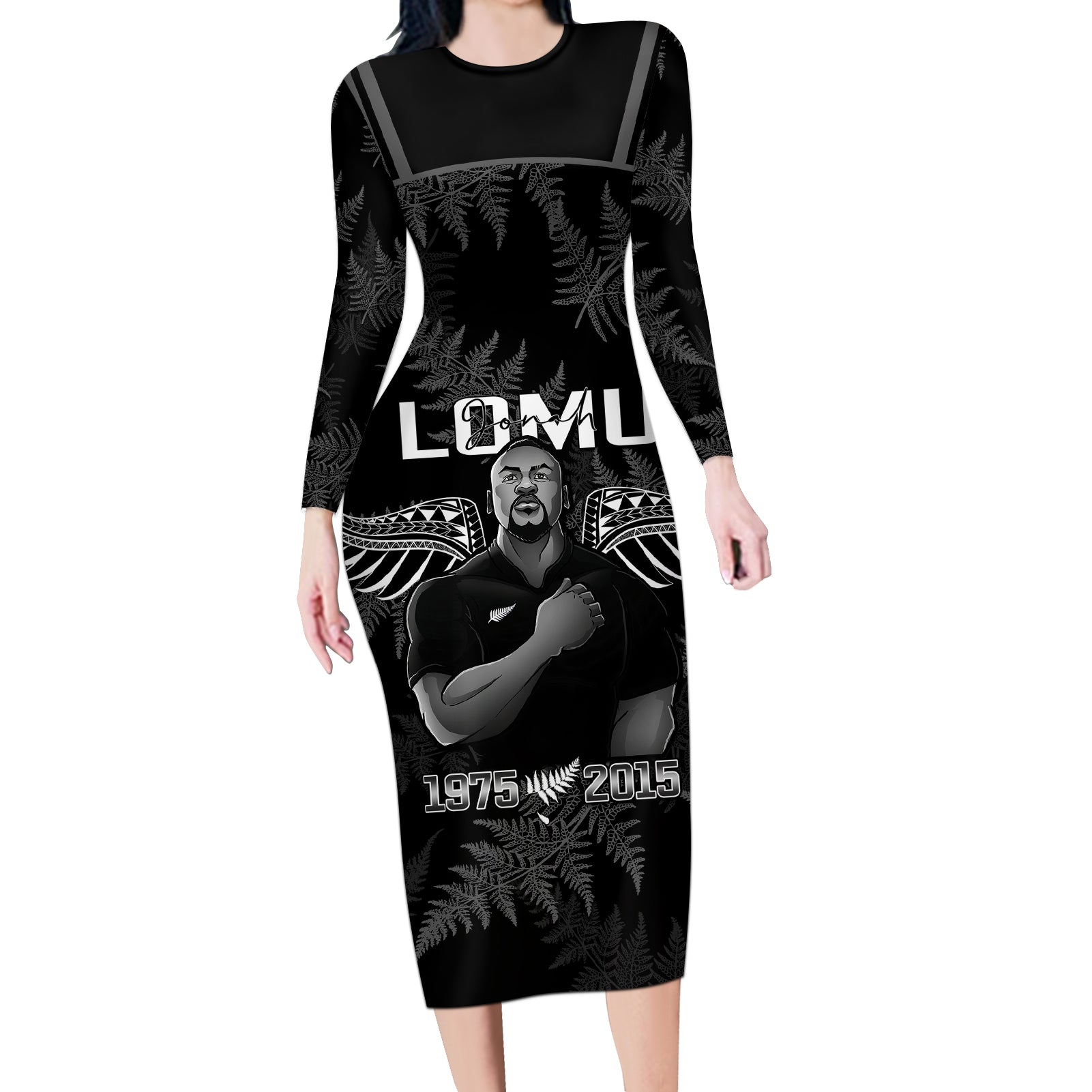 new-zealand-silver-fern-rugby-long-sleeve-bodycon-dress-aotearoa-godfather-proud-gone-but-never-forgotten