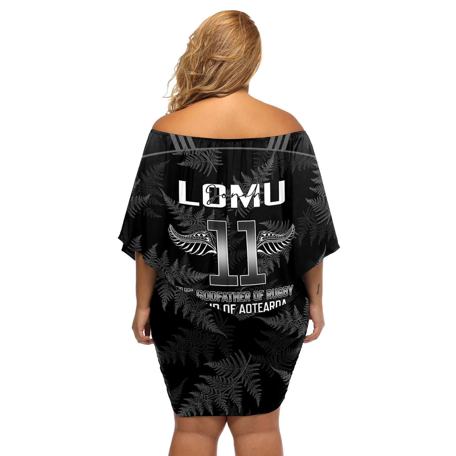 new-zealand-silver-fern-rugby-off-shoulder-short-dress-aotearoa-godfather-proud-gone-but-never-forgotten