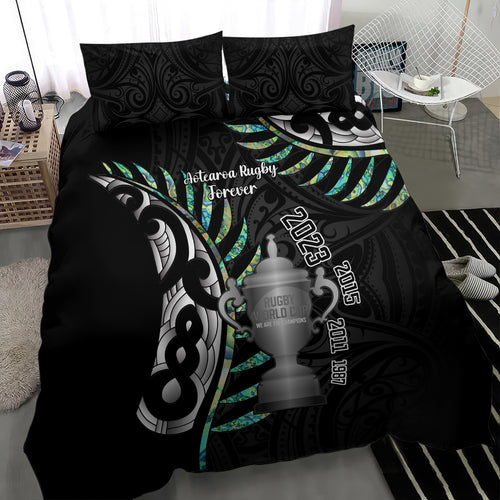 personalised-new-zealand-silver-fern-rugby-bedding-set-paua-shell-with-champions-trophy-history-nz-forever