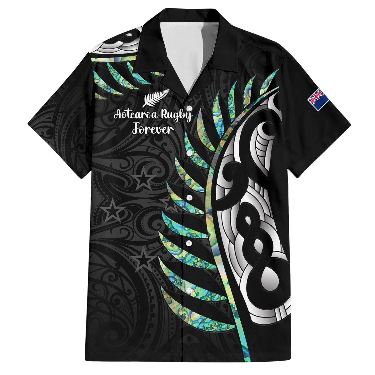 personalised-new-zealand-silver-fern-rugby-hawaiian-shirt-paua-shell-with-champions-trophy-history-nz-forever