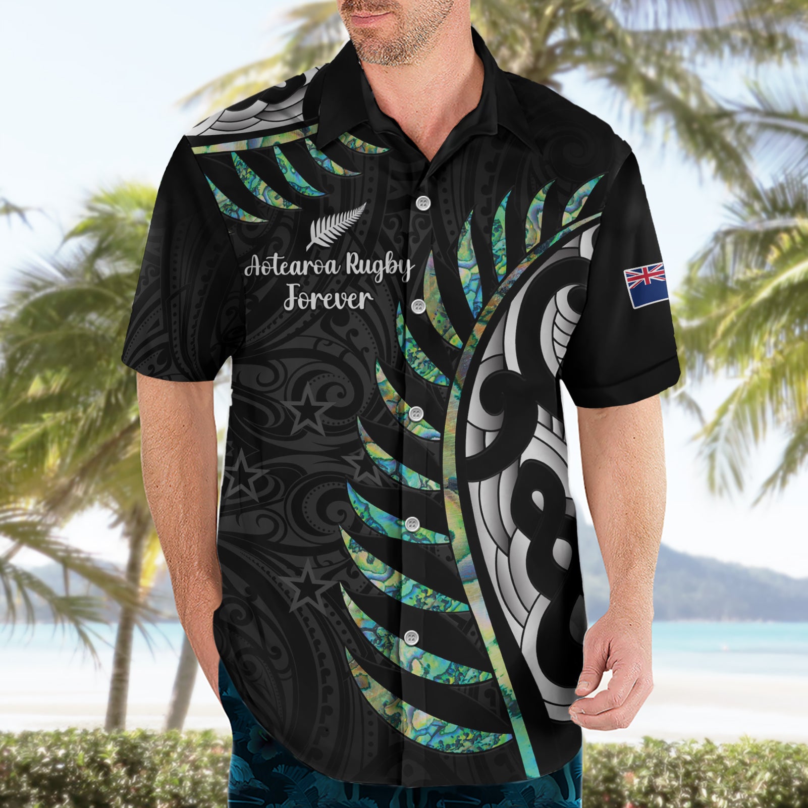 personalised-new-zealand-silver-fern-rugby-hawaiian-shirt-paua-shell-with-champions-trophy-history-nz-forever