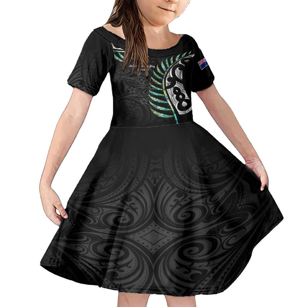 personalised-new-zealand-silver-fern-rugby-kid-short-sleeve-dress-paua-shell-with-champions-trophy-history-nz-forever