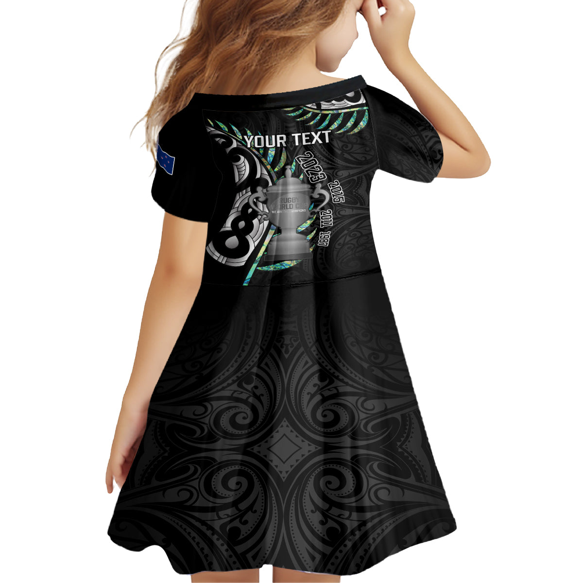 personalised-new-zealand-silver-fern-rugby-kid-short-sleeve-dress-paua-shell-with-champions-trophy-history-nz-forever
