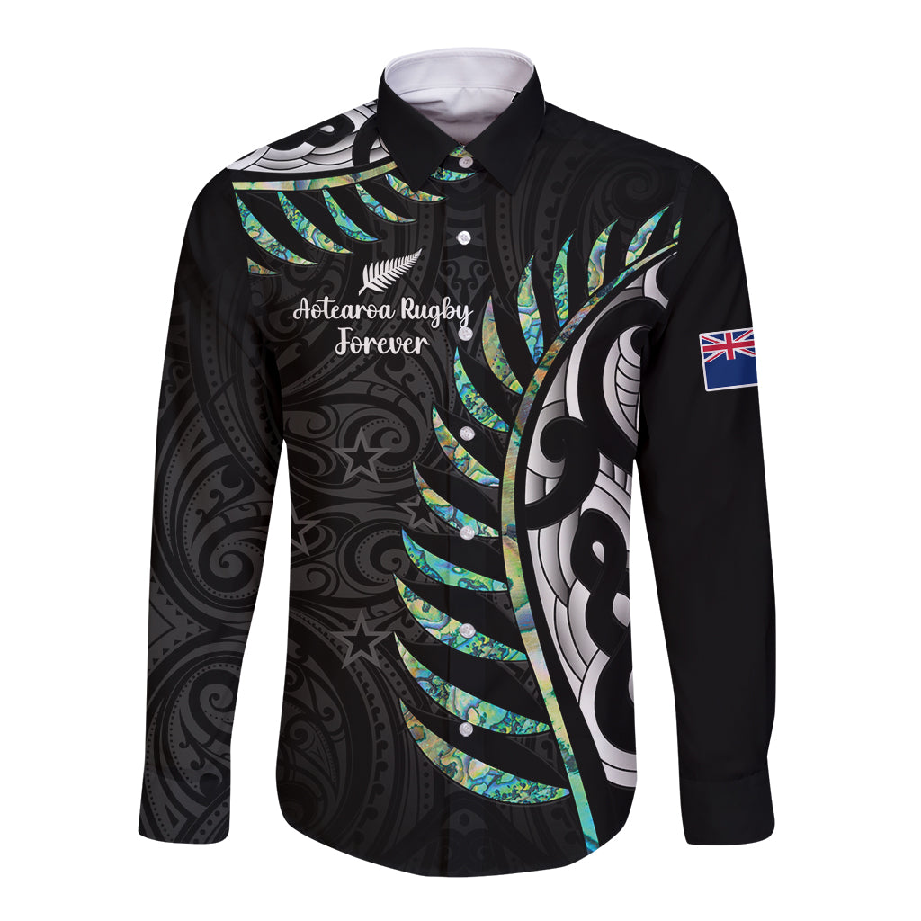 personalised-new-zealand-silver-fern-rugby-long-sleeve-button-shirt-paua-shell-with-champions-trophy-history-nz-forever