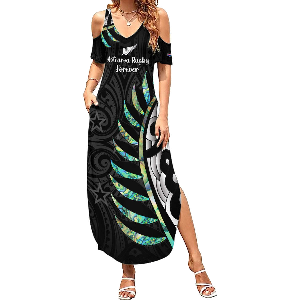personalised-new-zealand-silver-fern-rugby-summer-maxi-dress-paua-shell-with-champions-trophy-history-nz-forever