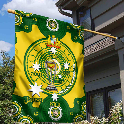 australia-cricket-garden-flag-2023-world-cup-6th-champions-trophy-national-color
