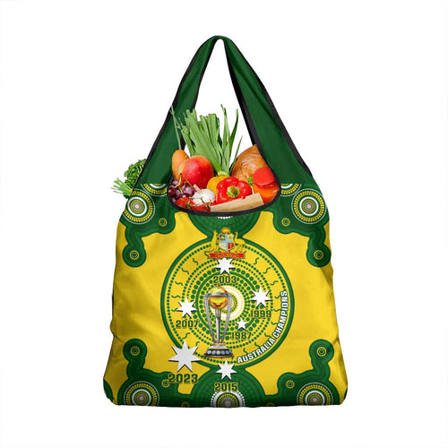 Australia Cricket Grocery Bag World Cup 6th Champions Trophy National Color