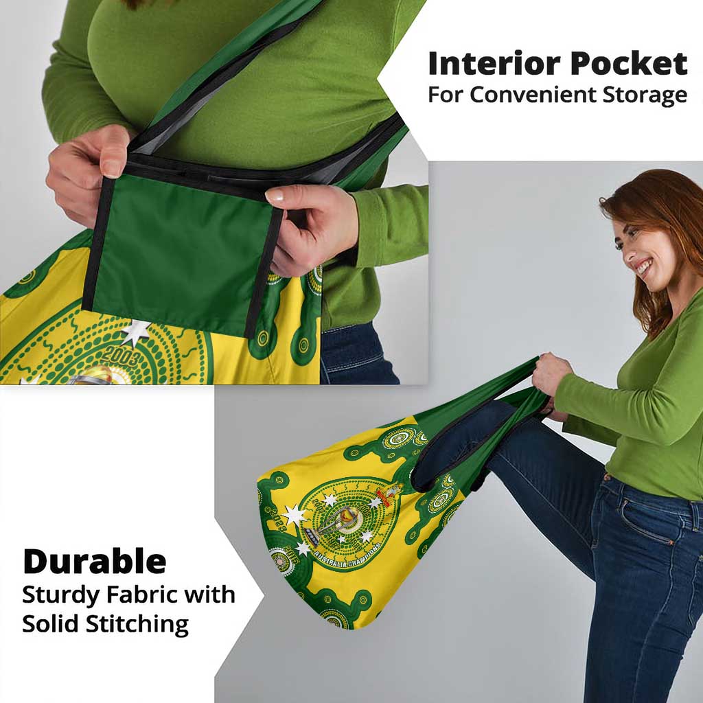 Australia Cricket Grocery Bag World Cup 6th Champions Trophy National Color