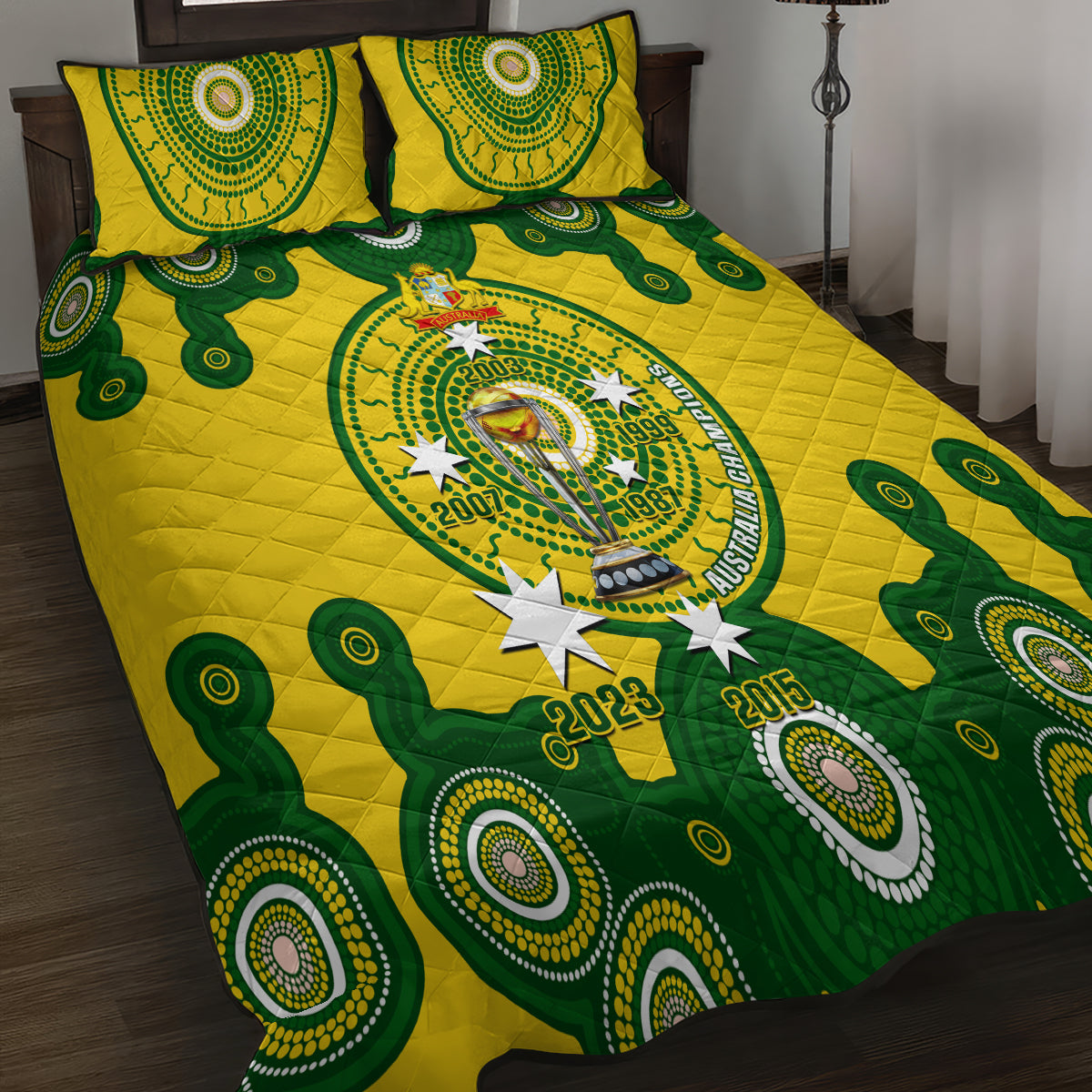 australia-cricket-quilt-bed-set-2023-world-cup-6th-champions-trophy-national-color