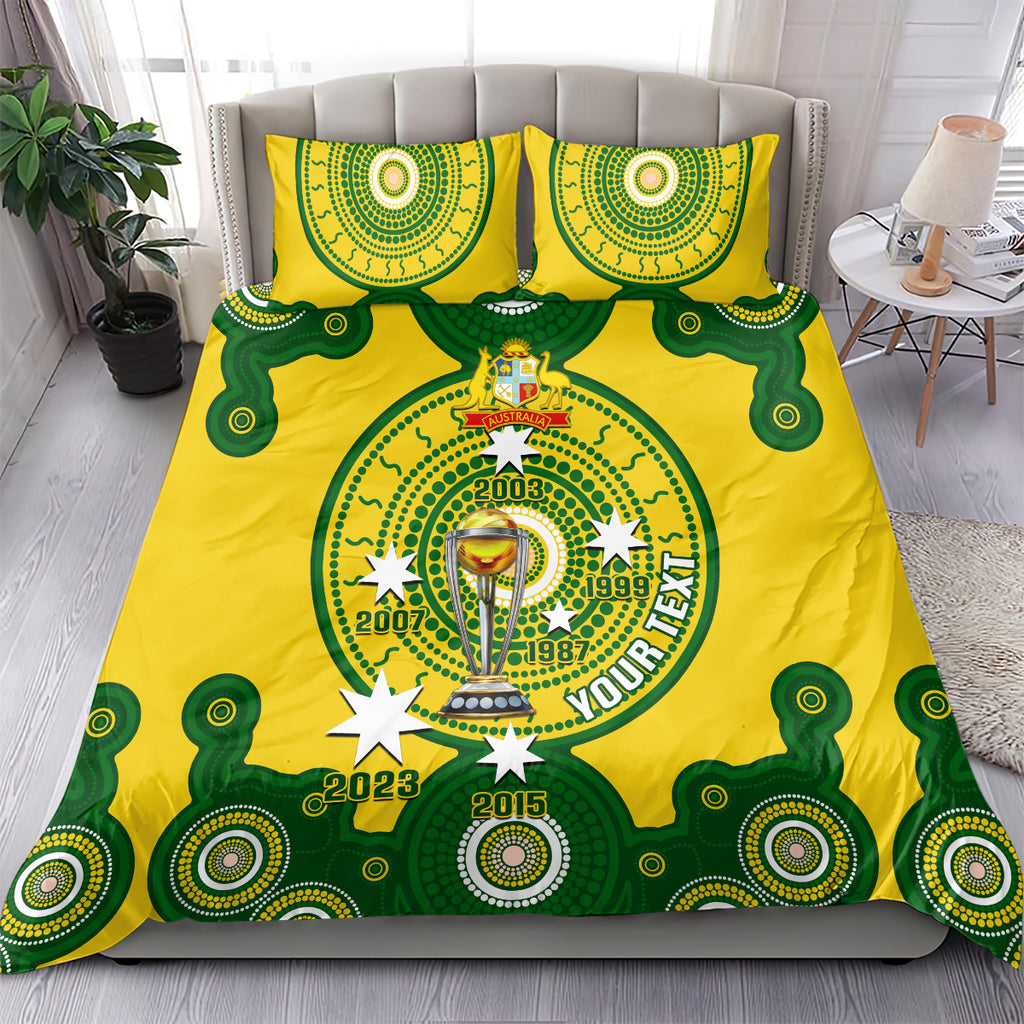 personalised-australia-cricket-bedding-set-2023-world-cup-6th-champions-trophy-national-color
