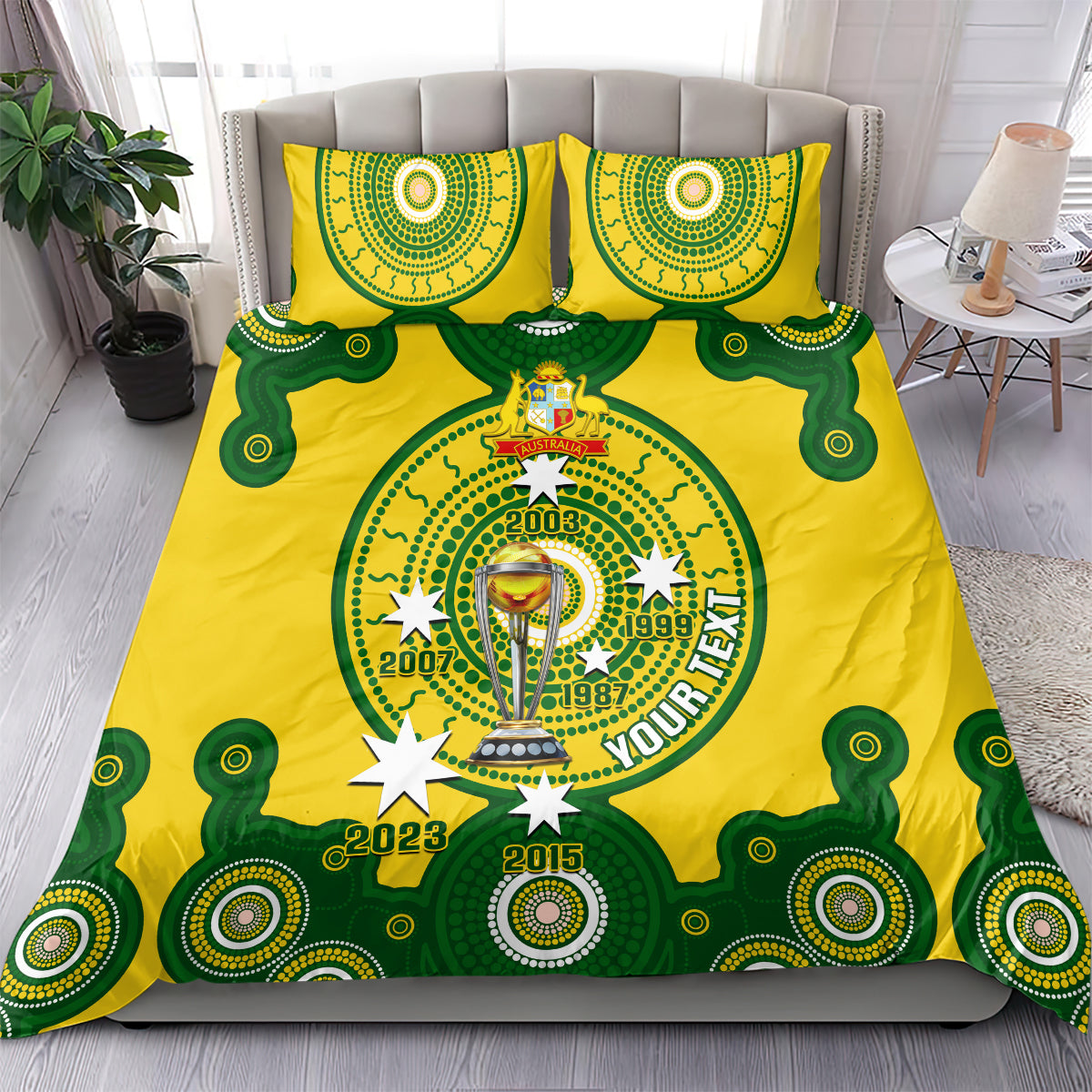 personalised-australia-cricket-bedding-set-2023-world-cup-6th-champions-trophy-national-color