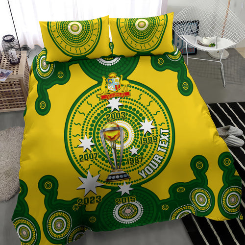 personalised-australia-cricket-bedding-set-2023-world-cup-6th-champions-trophy-national-color