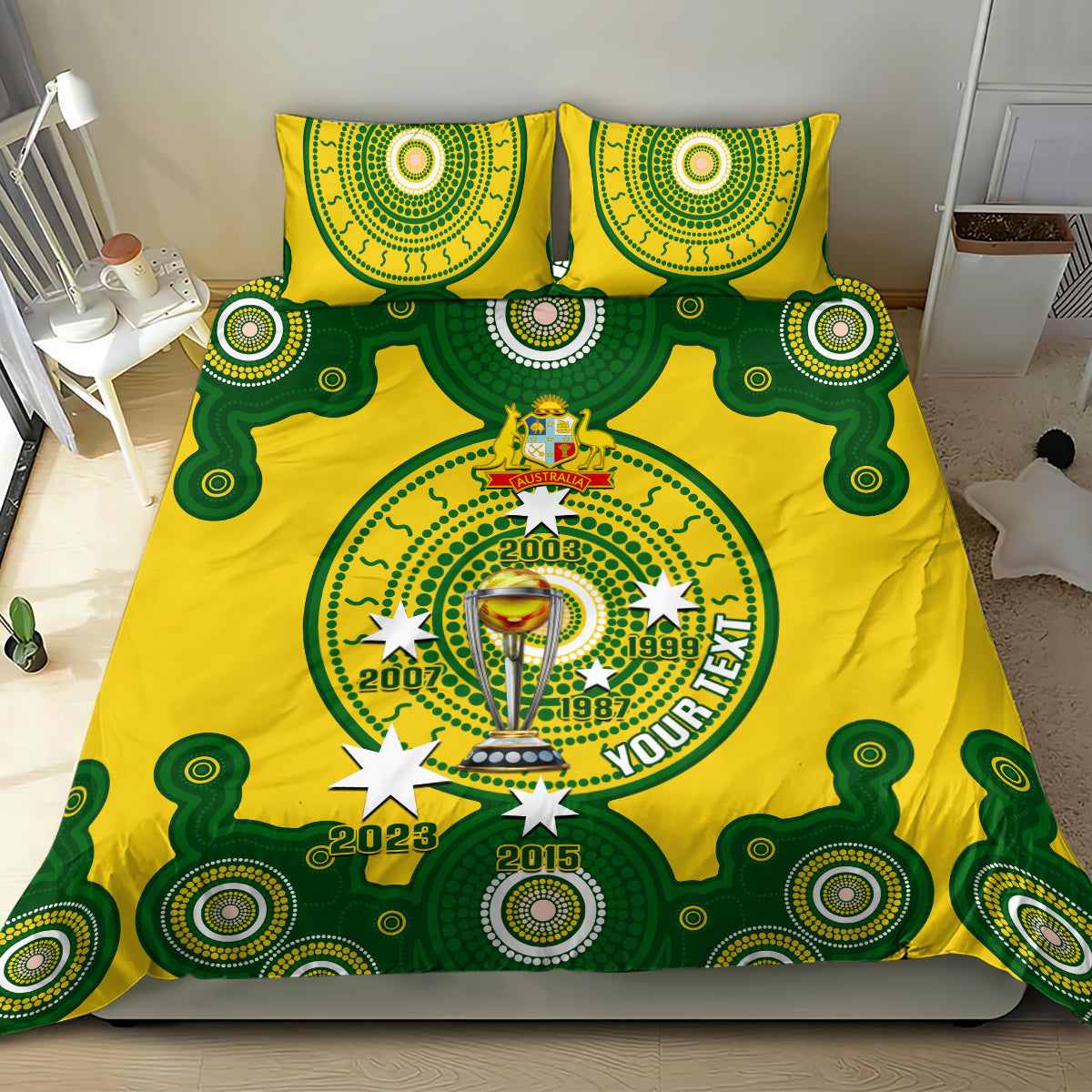 personalised-australia-cricket-bedding-set-2023-world-cup-6th-champions-trophy-national-color