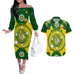 personalised-australia-cricket-couples-matching-off-the-shoulder-long-sleeve-dress-and-hawaiian-shirt-2023-world-cup-6th-champions-trophy-national-color
