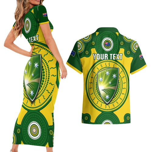 personalised-australia-cricket-couples-matching-short-sleeve-bodycon-dress-and-hawaiian-shirt-2023-world-cup-6th-champions-trophy-national-color