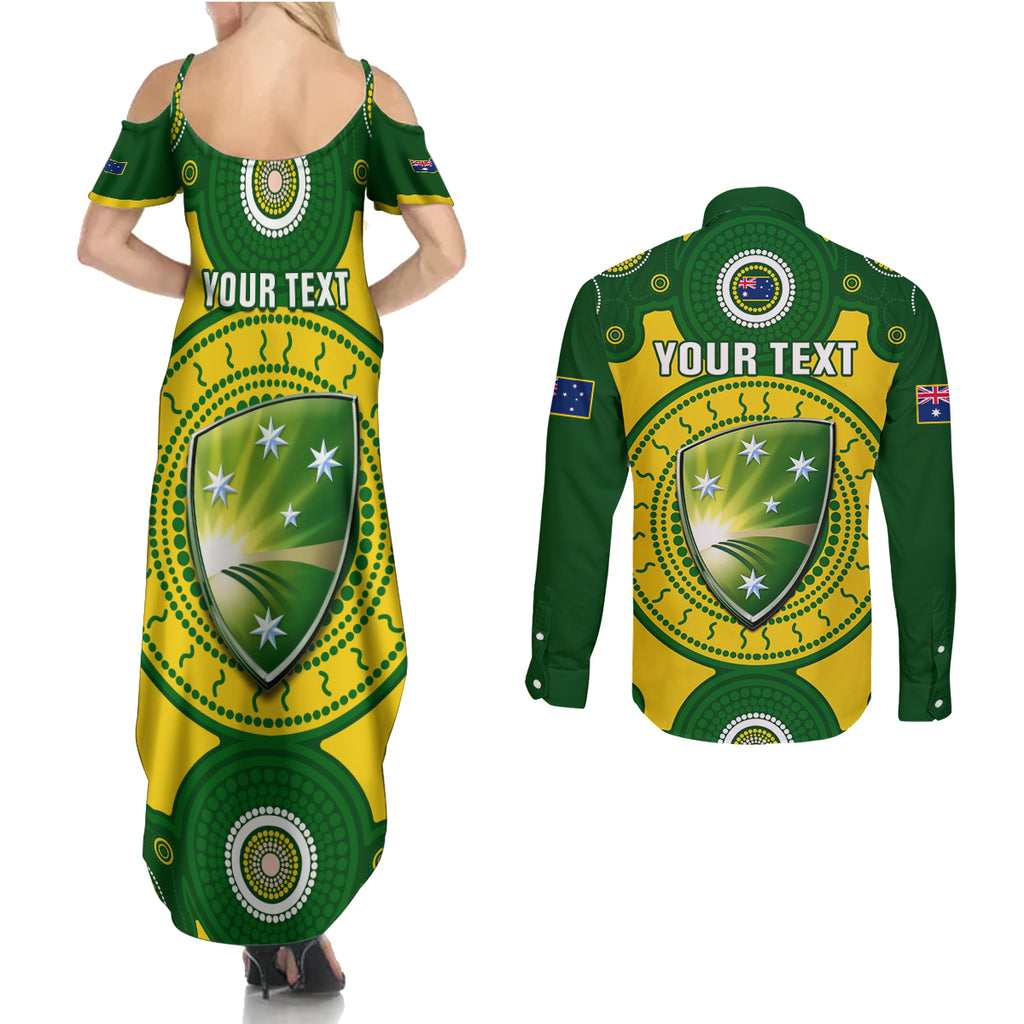 personalised-australia-cricket-couples-matching-summer-maxi-dress-and-long-sleeve-button-shirt-2023-world-cup-6th-champions-trophy-national-color