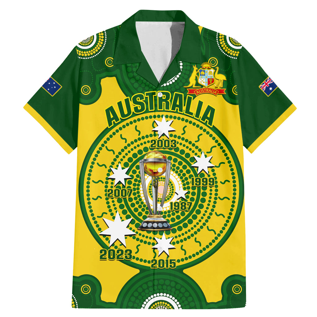 personalised-australia-cricket-family-matching-mermaid-dress-and-hawaiian-shirt-2023-world-cup-6th-champions-trophy-national-color