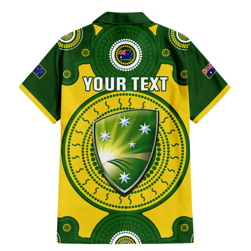personalised-australia-cricket-family-matching-mermaid-dress-and-hawaiian-shirt-2023-world-cup-6th-champions-trophy-national-color