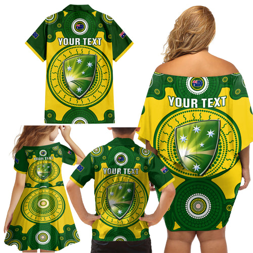 personalised-australia-cricket-family-matching-off-shoulder-short-dress-and-hawaiian-shirt-2023-world-cup-6th-champions-trophy-national-color