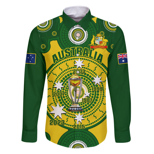 personalised-australia-cricket-family-matching-summer-maxi-dress-and-hawaiian-shirt-2023-world-cup-6th-champions-trophy-national-color