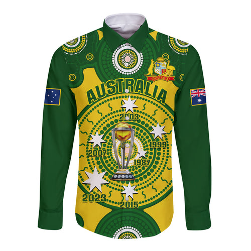 personalised-australia-cricket-long-sleeve-button-shirt-2023-world-cup-6th-champions-trophy-national-color