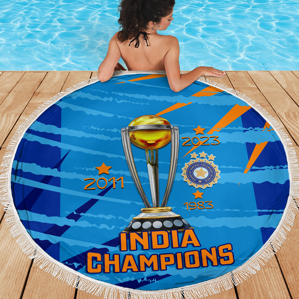 custom-india-cricket-beach-blanket-2023-world-cup-3rd-champions-proud