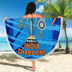 custom-india-cricket-beach-blanket-2023-world-cup-3rd-champions-proud
