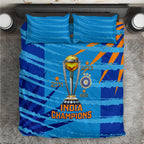 custom-india-cricket-bedding-set-2023-world-cup-3rd-champions-proud