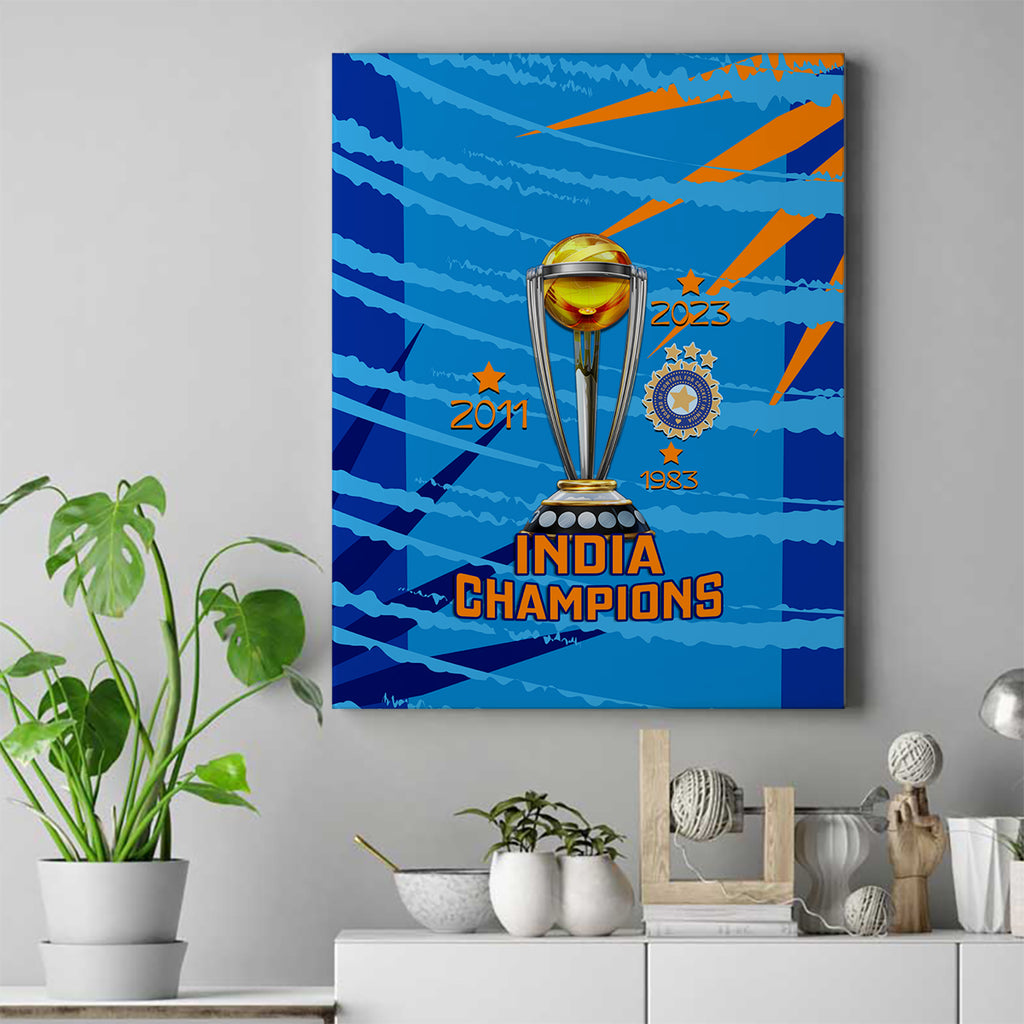 custom-india-cricket-canvas-wall-art-2023-world-cup-3rd-champions-proud