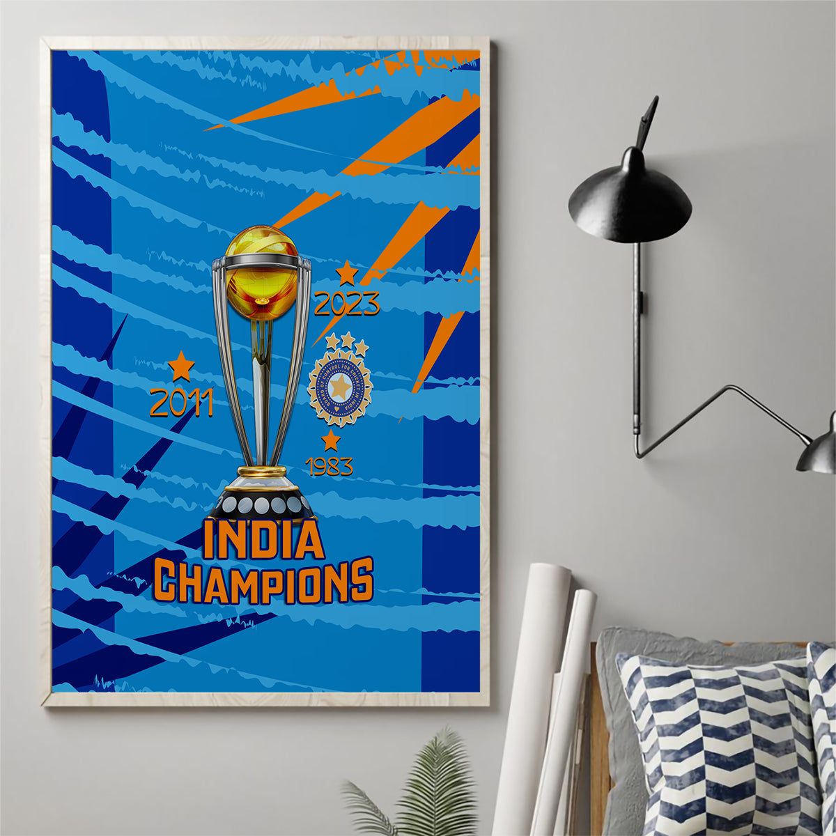 custom-india-cricket-canvas-wall-art-2023-world-cup-3rd-champions-proud