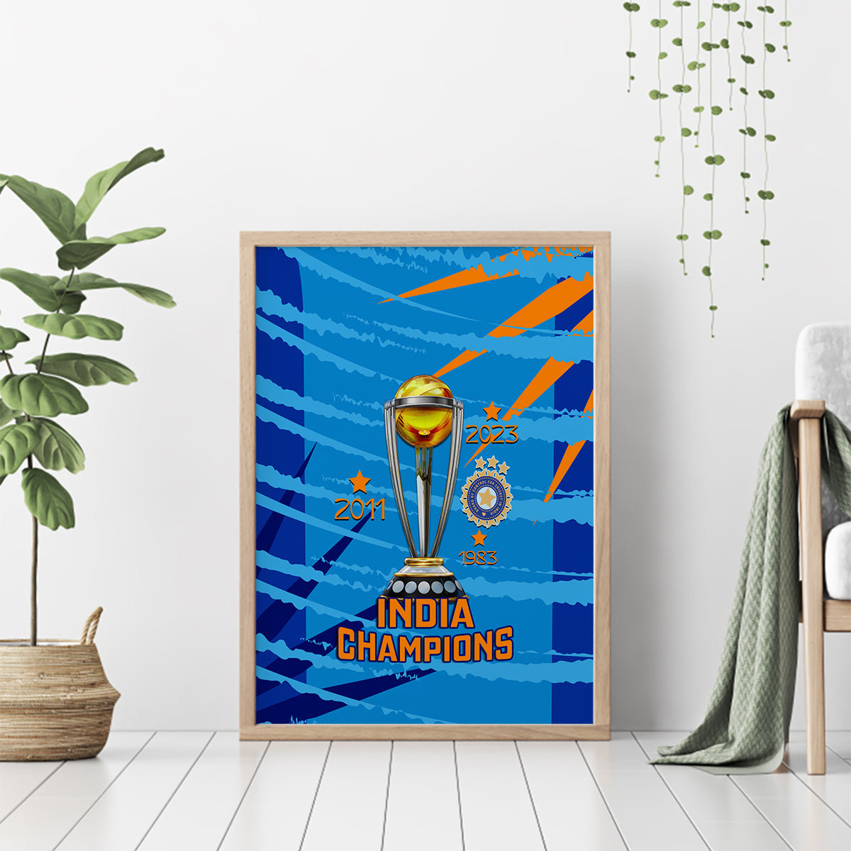 custom-india-cricket-canvas-wall-art-2023-world-cup-3rd-champions-proud