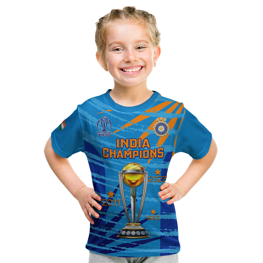 custom-india-cricket-kid-t-shirt-2023-world-cup-3rd-champions-proud