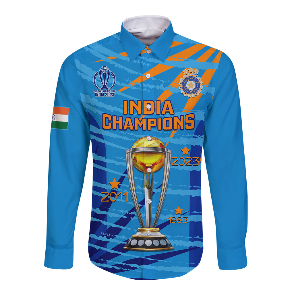 custom-india-cricket-long-sleeve-button-shirt-2023-world-cup-3rd-champions-proud