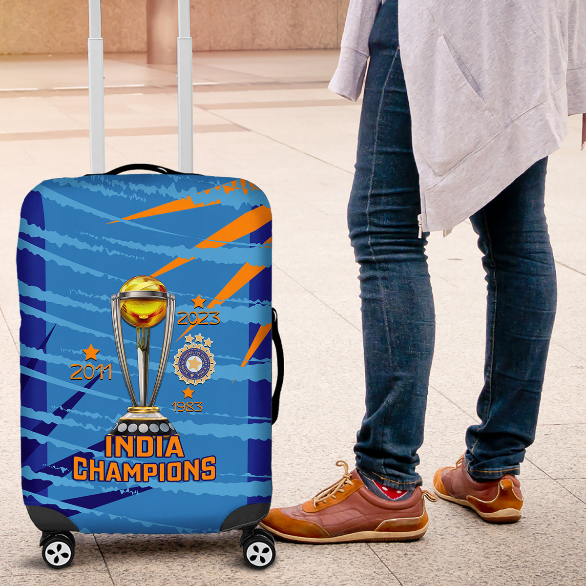 custom-india-cricket-luggage-cover-2023-world-cup-3rd-champions-proud