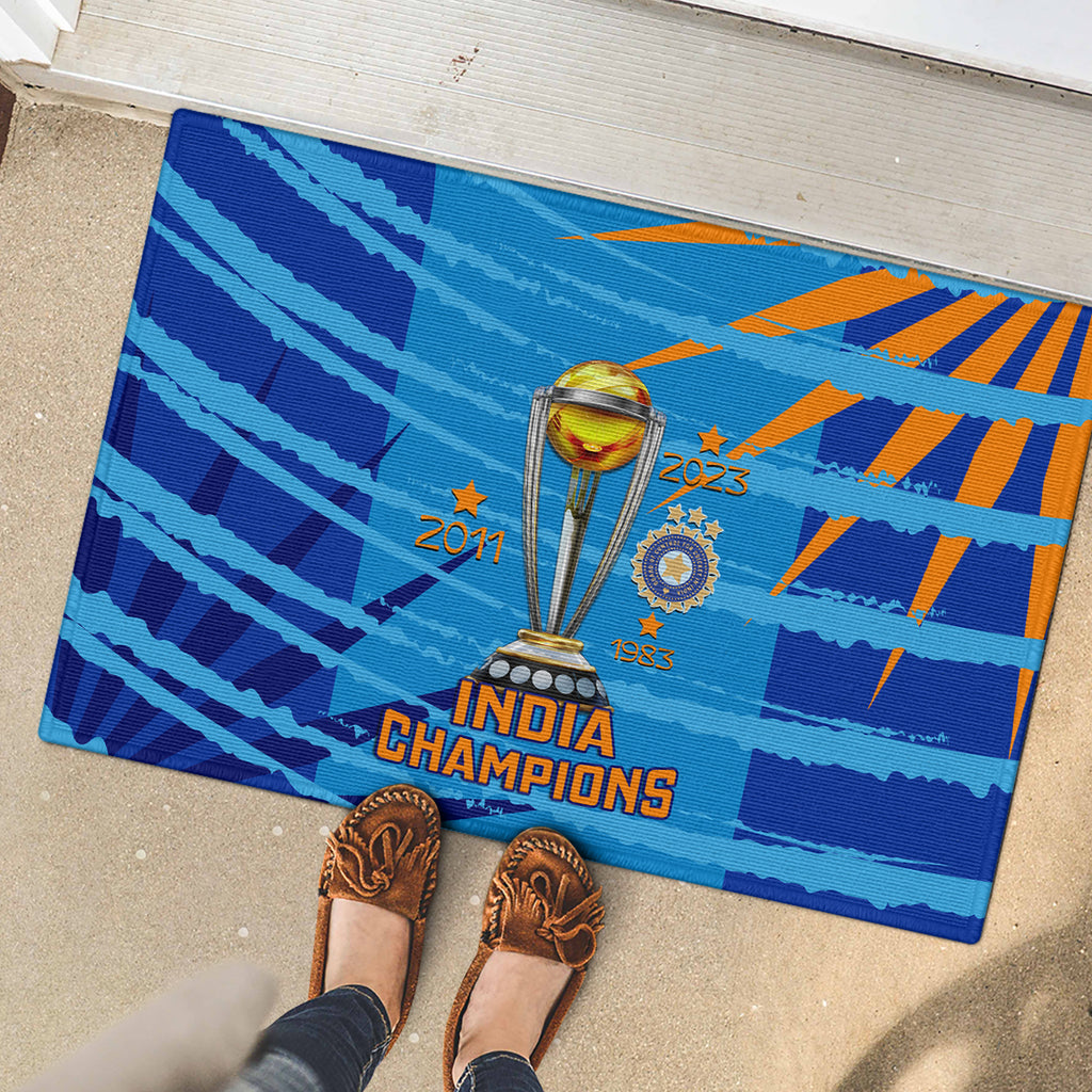 custom-india-cricket-rubber-doormat-2023-world-cup-3rd-champions-proud