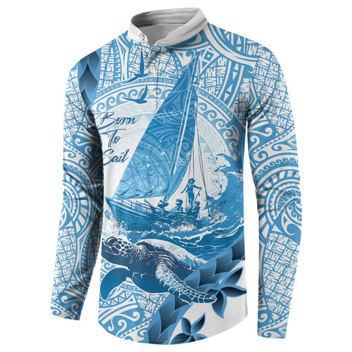 New Zealand Saling Button Sweatshirt Aotearoa Yacht Racing - Born To Sail