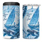 New Zealand Saling 4 in 1 Can Cooler Tumbler Aotearoa Yacht Racing - Born To Sail