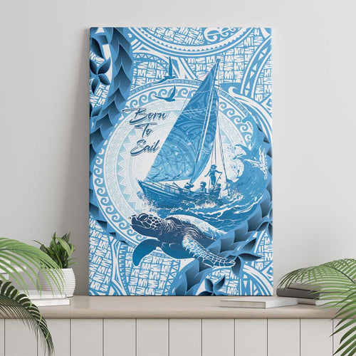 New Zealand Saling Canvas Wall Art Aotearoa Yacht Racing - Born To Sail