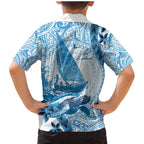 New Zealand Saling Family Matching Mermaid Dress and Hawaiian Shirt Aotearoa Yacht Racing - Born To Sail