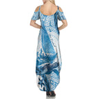New Zealand Saling Family Matching Summer Maxi Dress and Hawaiian Shirt Aotearoa Yacht Racing - Born To Sail