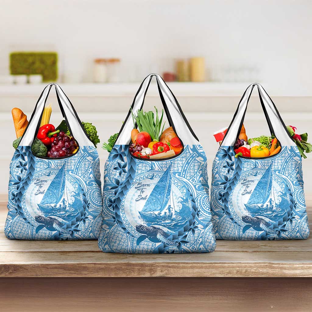 New Zealand Saling Grocery Bag Aotearoa Yacht Racing - Born To Sail