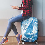 New Zealand Saling Luggage Cover Aotearoa Yacht Racing - Born To Sail