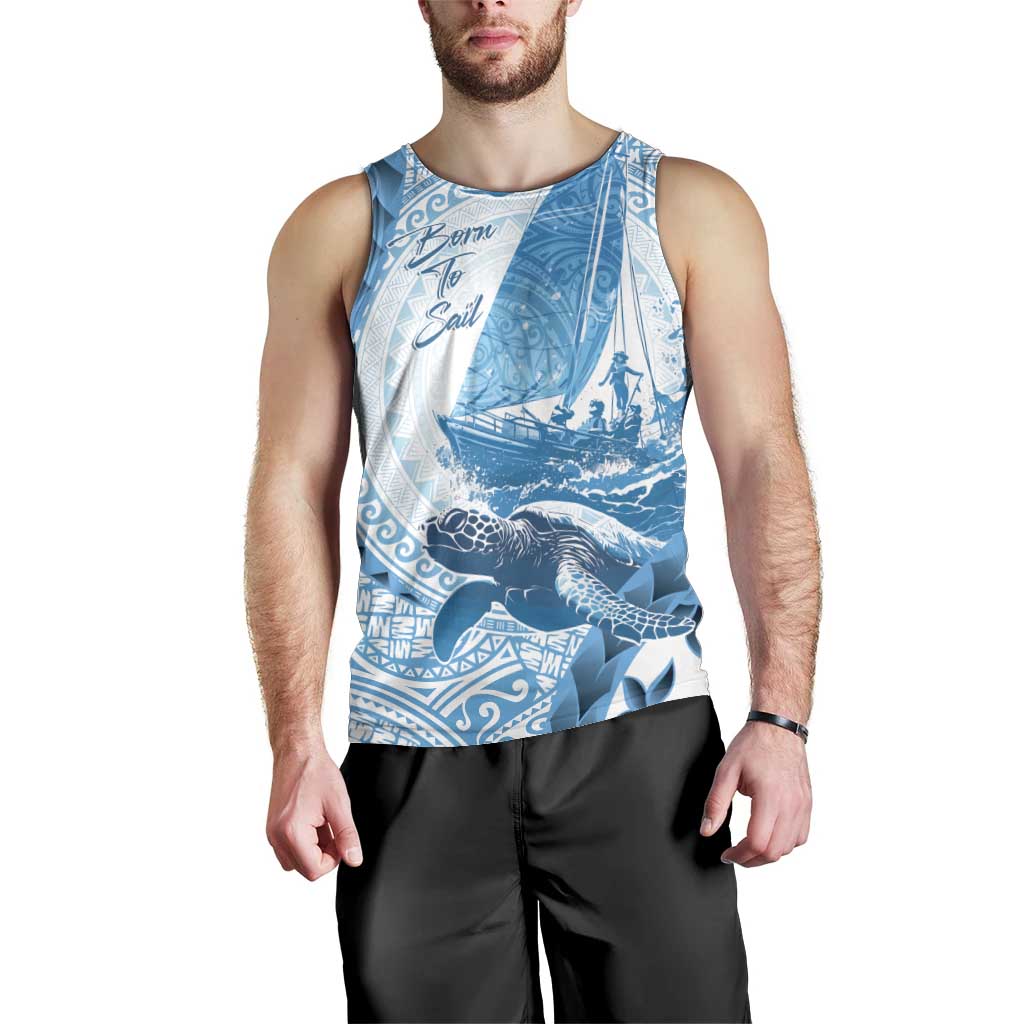 New Zealand Saling Men Tank Top Aotearoa Yacht Racing - Born To Sail
