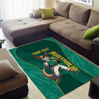 Custom Baseball Australia Area Rug Go Champions - Aussie Kangaroo Mascot