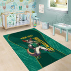 Custom Baseball Australia Area Rug Go Champions - Aussie Kangaroo Mascot