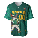 Custom Baseball Australia Baseball Jersey Go Champions - Aussie Kangaroo Mascot